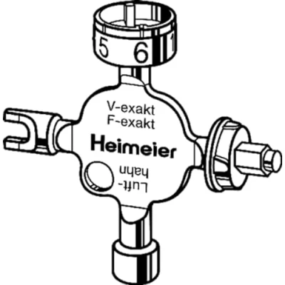 Image de TA Heimeier 0530 01.433 Clé universelle pour vannes F exact et V