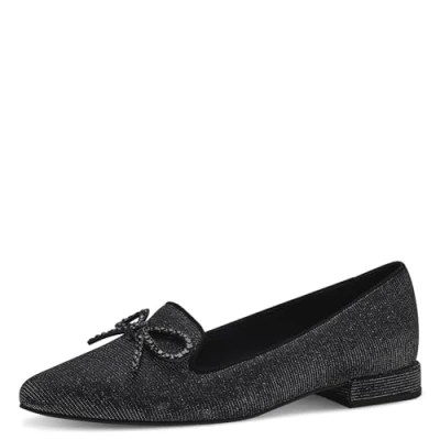 Image de MARCO TOZZI Mocassin by Guido Maria Kretschmer 2 24201 42 Femme, Noir Métallisé, 38 EU