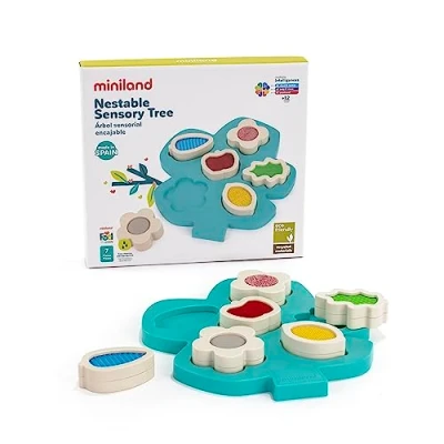 Image de Miniland Colección Feel to Learn by Encaje árbol Juego sensorial encajable, 97344, Multicolor, Small