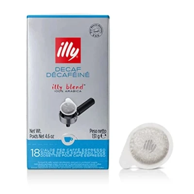 Image de Café Illy Torréfié DECAFFEINATO en dosettes E.S.E. 1 boîte de 18
