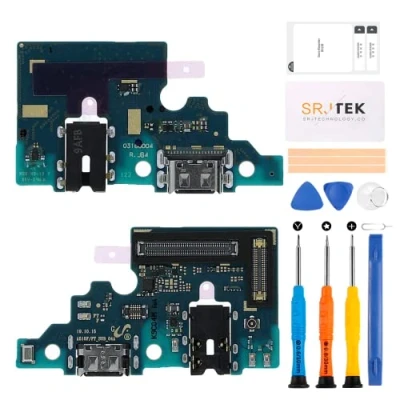 Image de SRJTEK Connecteur de station d&#039;accueil rechange pour Samsung Galaxy A51 2019 Port charge A515 casque SM A515F avec microphone/prise audio/antenne Kits réparation