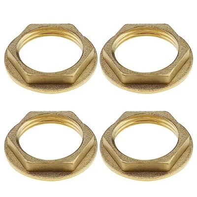 Image de the Lord of Tools 4pcs 3/4 pouces BSP Écrou Arrière à Bride Robinet en Laiton de Raccord Plomberie pour Robinets Lavabo Salle Bain Raccords Accessoires Matériel