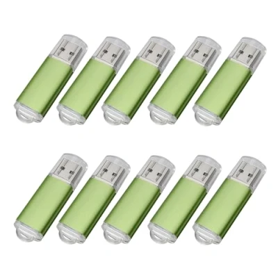 Image de Yaxiny Lot de 10 clés USB 2.0 4 Go Vert