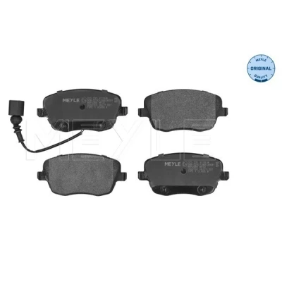Image de MEYLE 025 235 8118/W Jeu de plaquettes frein ORIGINAL Quality Essieu avant contact signal d&#039;usure inclus avec tôle anti bruit SKODA: Fabia 2
