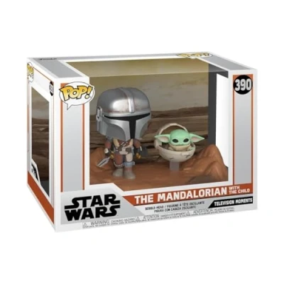 Image de Funko Pop! Moment: Star Wars: The Mandalorian and Grogu (The Child, Baby Yoda) (Grogu Yoda), Figurine en Vinyle à Collectionner Idée de Cadeau Produits Officiels