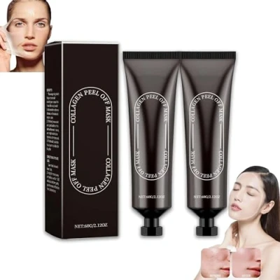 Image de Ss Collagen Reverse Volume Peel Off Face Mask,Collagen Mask Bio Real Deep Mask,Cleansing, Hydrating and Moisturizing Suitable for All Skin Types (2 pcs)