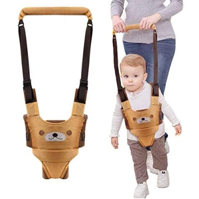 Image de WIKEA Aide à la Marche Bébé Harnais de Sécurité Enfant Réglable Bretelles Protection Ceinture,Harnais bebe Respirant des Tout petits 6 24 mois (Jaune)