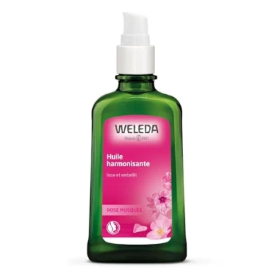 Image de WELEDA Huile harmonisante à la Rose musquée Lisse et embellit Favorise tonicité de peau NATRUE* Vegan*** 100 ml