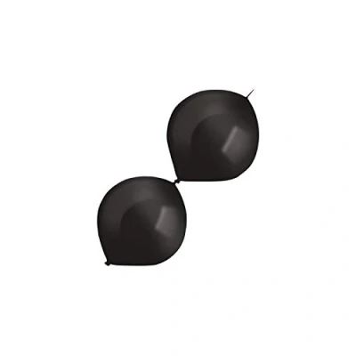 Image de amscan 9905633 Lot de 100 ballons en latex Pearl Noir