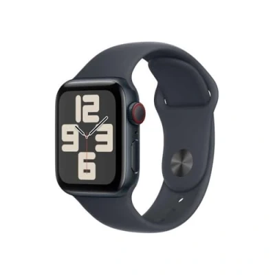 Image de Apple Watch SE 2024 4G 40mm Noir (Bracelet Silicone M/L)