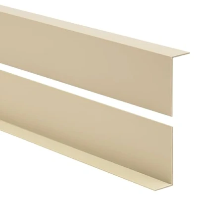 Image de Quest Angle de protection des bords en PVC Sans ruban adhésif Bande bord et coins Profilé d&#039;angle 50 x 20 mm, 200 cm Beige