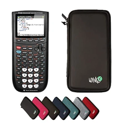 Image de CALCUSO Ensemble de Base Noir avec Calculatrice Graphique TI 82 Advanced Python Edition
