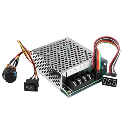 Image de Walfront Moteur Speed Controller, DC10 V 55 PWM Brushed DC Contrôleur Réglable Driver CW CCW Réversible Switch Écran à chiffres