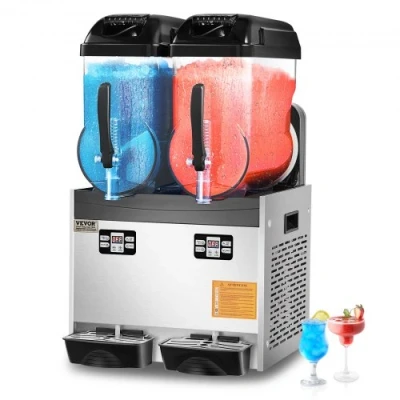 Image de VEVOR Commerciële Slushy Machine 12Lx2 Margarita Smoothie Frozen Drink Maker