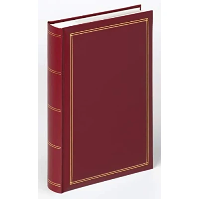 Image de Walther Design Album Photo Rouge 300 Photos 10 x 15 cm Mémo Insert Livre Simili Cuir avec Gaufrage, Monza ME 140 R