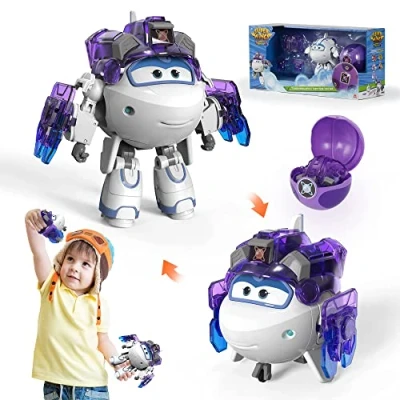 Image de Super Wings Iron Astra 5“, Ball High Tech Power, Avion Jouet, Robot Transformable, Transformer Figure d&#039;action, Jouet Enfant 3 4 5 6 7 8 9 10 Ans Garcon Fille
