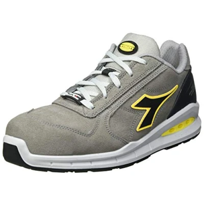 Image de Diadora Run Net Airbox Low S3 SRC, Chaussure de Piste d&#039;athlétisme Homme, Wind Gray Gray, 47 EU