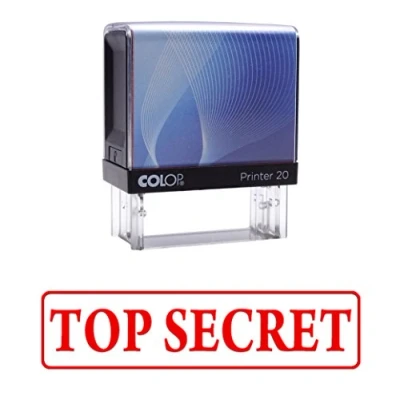 Image de TOP SECRET Timbre à auto encrage caoutchouc Bureau Colop personnalisé Papeterie P20 Mini Stamper
