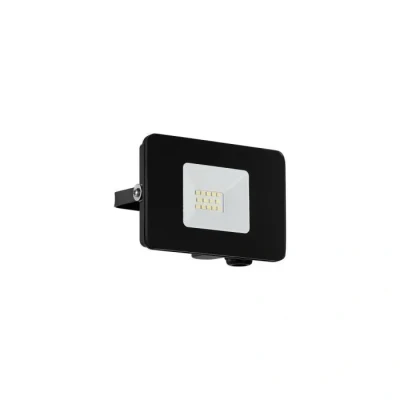 Image de EGLO LED Projecteur extérieur Faedo 3, lampe d&#039;extérieur à 1 flamme, spot mural en aluminium, couleur : blanc, verre transparent, 10 Watt, IP65