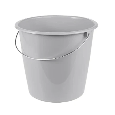 Image de keeeper Seau de Nettoyage Erik Avec Anse en Métal, 10 L, Polypropylène, 28,5 x 26 cm, Nordic Grey