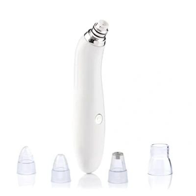 Image de InnovaGoods Nettoyant Visage Électrique Pore·Off, Élimine Points Noirs, Peau Morte, Graisse, 4 Têtes Interchangeables, ABS, Blanc, Ensemble de 5 pièces