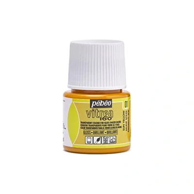 Image de PEBEO Peinture sur Verre Transparante Vitrea 160C Jaune Clair 45 ML