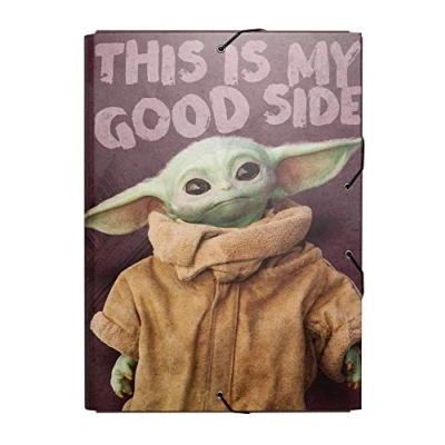 Image de Erik® Chemise Cartonnée A4 Star Wars The Mandalorian, Grogu à Rabats Rigide Pochette 24 x 34 cm Fournitures Scolaires, de Bureau