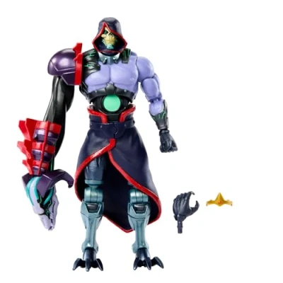 Image de Masters of the Universe : Révolution Masterverse Skeletor Figurine articulée de collection avec 30 points d&#039;articulation et bras articulé destruction technologique, HYC46
