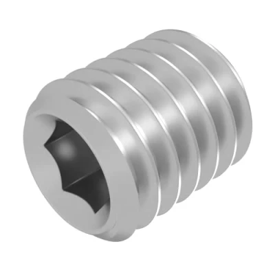 Image de Vis sans tête SECCARO à pointe conique M8 x 10 mm, acier inoxydable V2A VA A2, DIN 913 / ISO 4026, six pans creux, 20 pièces