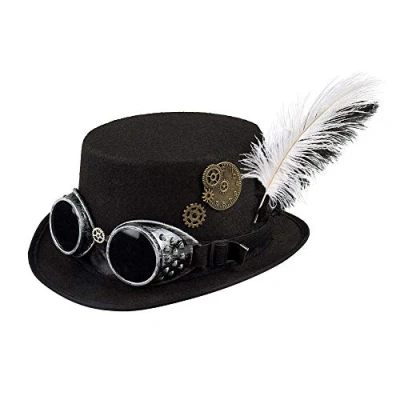 Image de Boland Spacepunk Chapeau « Specspunk », pour Femme, 54502, Noir, Taille Unique