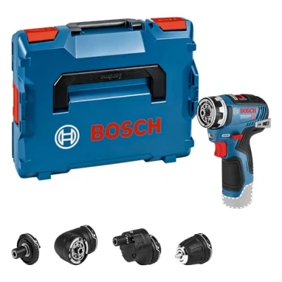 Image de Bosch Professional 12V System perceuse visseuse sans fil GSR 35 FC (avec 4 adaptateurs FlexiClick, batterie ni chargeur, dans L BOXX 102) système FlexiClick
