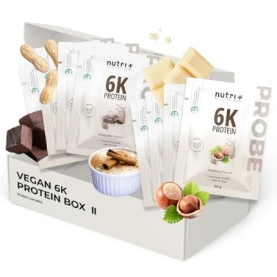 Image de Nutri+ Special Edition Sample Pack (8x 30 g) Mix d&#039;essai de Protéines en Poudre 6k Échantillons Kit différentes Saveurs