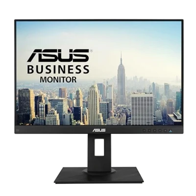 Image de ASUS BE24WQLB Ecran PC 24,1&#039;&#039; WUXGA Dalle IPS 16:10 1920x1200 DP, HDMI, VGA et 4x USB 3.0 Kit mini inclus Filtres de lumière bleue Haut parleurs Ajustement hauteur pivot