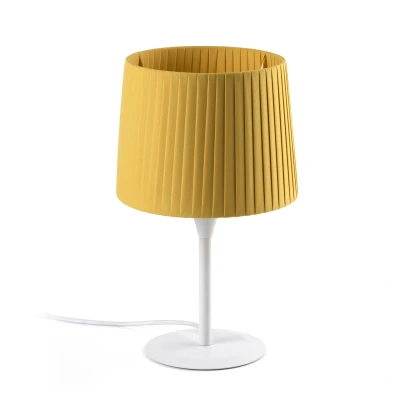 Image de Faro SAMBA Lampe de Table Ronde Tapered Jaune, E27