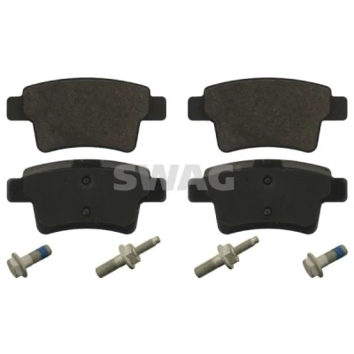 Image de SWAG 64 91 6793 Jeu de plaquettes frein Essieu arrière contact signal d&#039;usure exclu avec kit vis CITROËN: C4 Picasso 1, I Grand