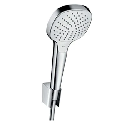Image de hansgrohe Croma Select E Ensemble support mural et douchette Vario avec flexible de douche 160 cm, blanc/chromé, 26413400