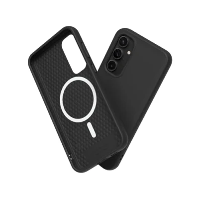 Image de RhinoShield Coque Compatible avec [Galaxy S23 FE] SolidSuit Magsafe Fine Technologie d&#039;absorption des Chocs et Finition Premium Mate Classique Noir