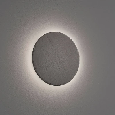Image de Trio, Applique, Raven incl. 1 x LED,SMD,9,0 Watt,3000K,1000 Lm. Corps: Ardoise, Noir L:25,0cm, H:12,0cm, P:3,0cm IP20