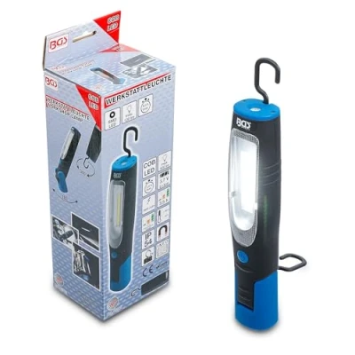 Image de BGS 85345 Lampe d’atelier rechargeable COB LED avec aimant et crochet
