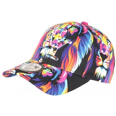 Image de Hip Hop Honour Casquette Enfant Lion Jaune et Bleue Originale NY Baseball Wild 7 a 12 Ans Taille: Taille Unique Couleur: Garçon