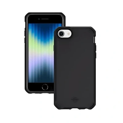 Image de MOBILIS Coque iPhone se 3rd gen, 2nd 8, 7, Technologie Anti Choc, Traitement antimicrobien, Double Protection, Recyclée et Recyclable, Noire