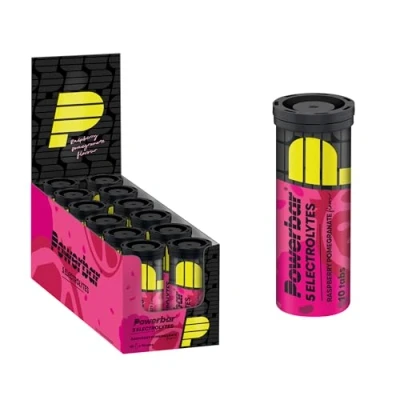 Image de Powerbar 5 Electrolytes Pink Grapefruit 12x10Tabs Tablettes effervescentes fournissant les électrolytes + 75 mg caféine