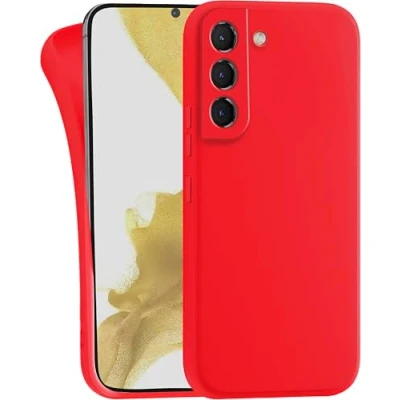Image de MyGadget Coque pour Samsung Galaxy S22 Plus Case TPU Souple &amp; Soft Cover Protection Extra Fine Légère Étui Coloré Anti Choc et Rayures Rouge