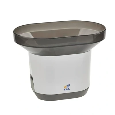Image de TFA Dostmann ID pluviomètre electronique, émetteur supplémentaire A1, 30.3903.02, pour Stations TFA.me, Surveillance Pluie/précipitations, Compatible avec Le Portail 868 MHz, Blanc