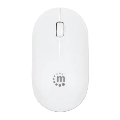 Image de Souris optique sans fil MANHATTAN Performance III 3 boutons 1000 dpi Ambidextre Blanche