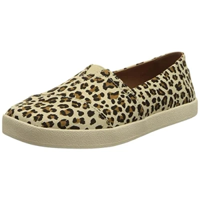 Image de TOMS Femme Avalon Mocassin, Léopard Naturel, 37 EU