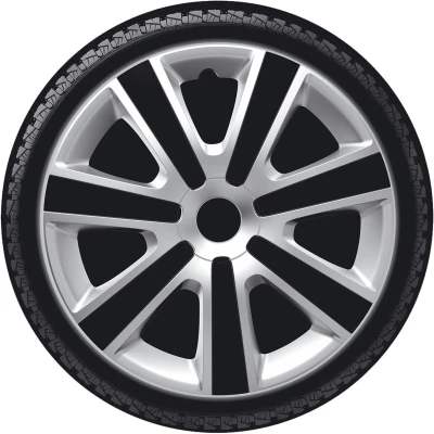 Image de AutoStyle PP 5153SB Enjoliveurs 13Pouces noir/argenté