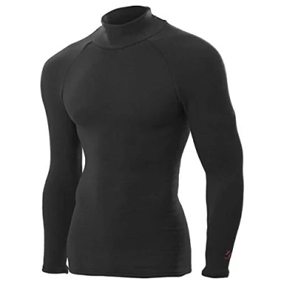 Image de ZEROFIT Heat Rub Ultimate Maillot de Corps col Montant pour Homme Noir Taille M