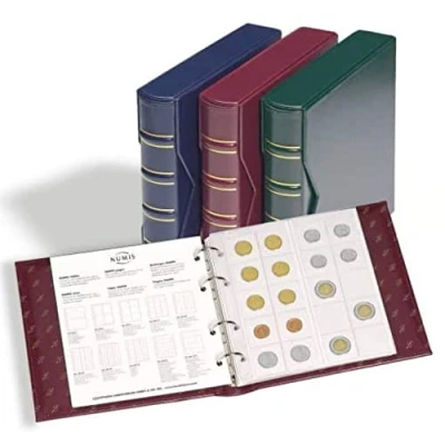 Image de Leuchtturm, Numis Classic, Album (4 anneaux) Sans contenu, boîte de protection incluse Vert dim: 235x240x60 mm. par pc.