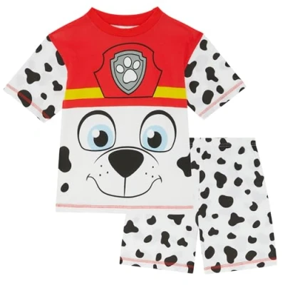 Image de Paw Patrol Marshall de La Pat&#039; Patrouille Ensemble Pyjama à Manches Courtes pour Les Enfants 100% Coton 3 4 Ans: 104cm